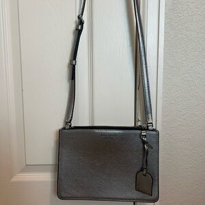 Kate Spade Metallic Silver Crossbody Bag